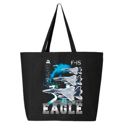 Bootleg F 15 Eagle USAF 25L Jumbo Tote