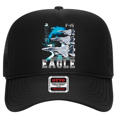 Bootleg F 15 Eagle USAF Trucker Hat