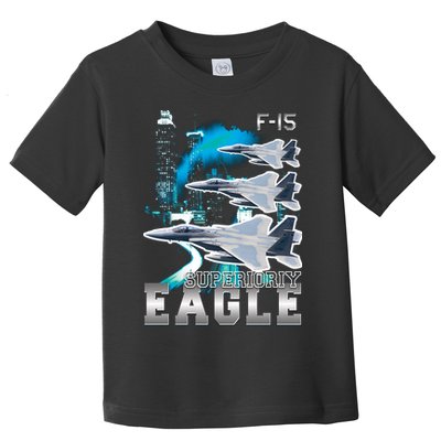 Bootleg F 15 Eagle USAF Toddler T-Shirt