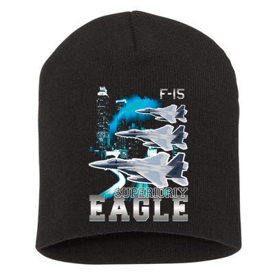 Bootleg F 15 Eagle USAF Short Acrylic Beanie
