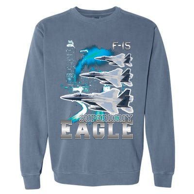Bootleg F 15 Eagle USAF Garment-Dyed Sweatshirt