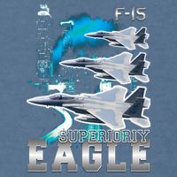 Bootleg F 15 Eagle USAF Garment-Dyed Sweatshirt