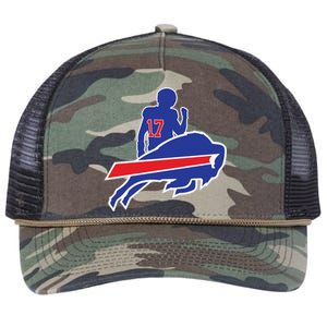 Buffalo Football 17 Perfect For Buffalo Fans Retro Rope Trucker Hat Cap