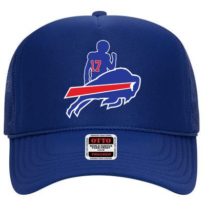 Buffalo Football 17 Perfect For Buffalo Fans High Crown Mesh Back Trucker Hat