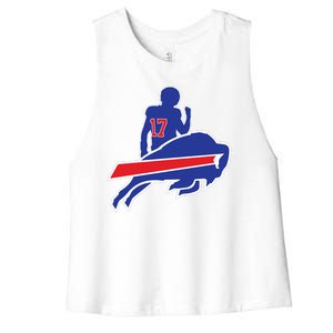 Buffalo Football 17 Perfect For Buffalo Fans Women's Racerback Cropped Tank