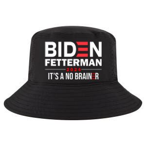 Biden Fetterman 2024 It's A No Brainer 24 Election USA Cool Comfort Performance Bucket Hat