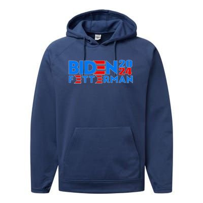 Biden Fetterman 2024 Performance Fleece Hoodie