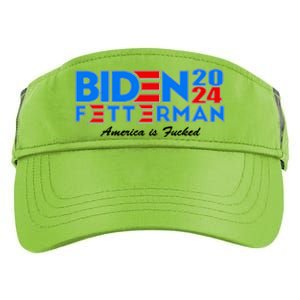 Biden Fetterman 2024 America Is Fucked Funny Adult Drive Performance Visor