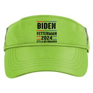 Biden Fetterman 2024 Its A No Brainer Adult Drive Performance Visor