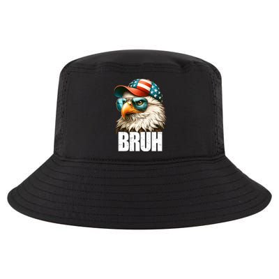 Bruh Fourth 4th Of July Eagle American Patriotic Cool Comfort Performance Bucket Hat