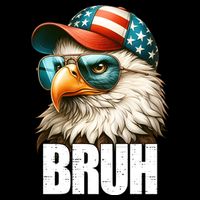 Bruh Fourth 4th Of July Eagle American Patriotic Backpack
