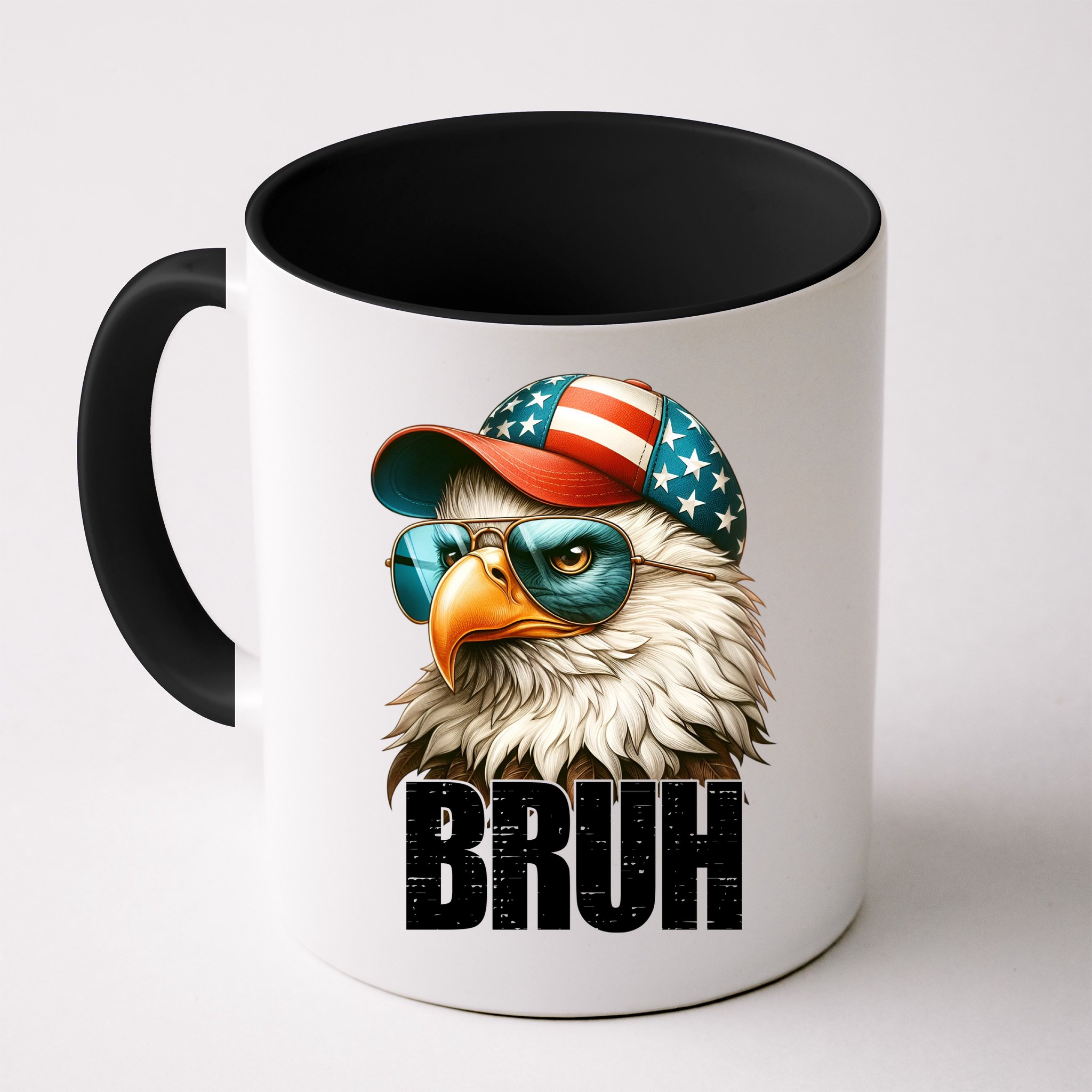 Bruh Fourth 4th Of July Eagle American Patriotic Mug