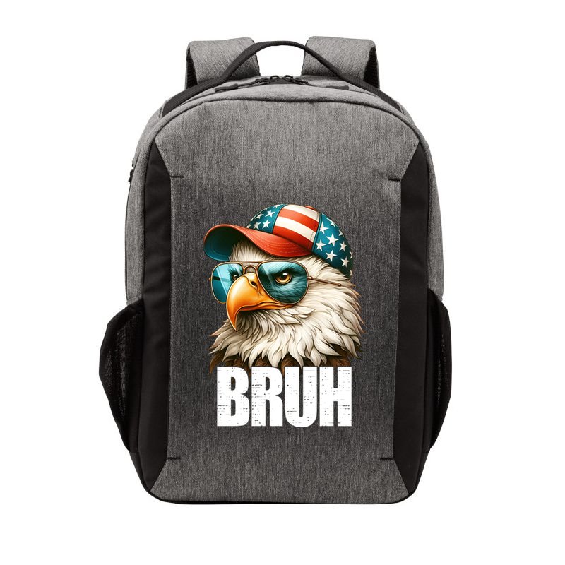 Bruh Fourth 4th Of July Eagle American Patriotic Vector Backpack