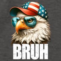 Bruh Fourth 4th Of July Eagle American Patriotic Vector Backpack