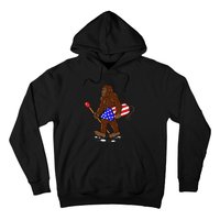 Bigfoot Fireworks 4th Of July Funny Sasquatch Lover Hoodie