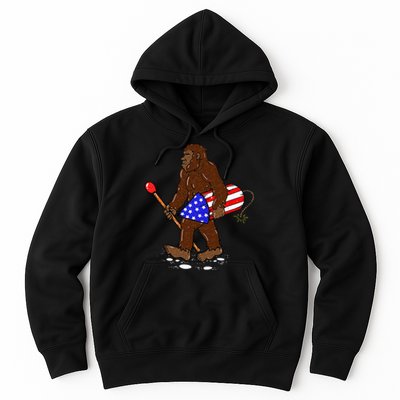 Bigfoot Fireworks 4th Of July Funny Sasquatch Lover Hoodie