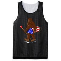 Bigfoot Fireworks 4th Of July Funny Sasquatch Lover Mesh Reversible Basketball Jersey Tank