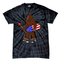 Bigfoot Fireworks 4th Of July Funny Sasquatch Lover Tie-Dye T-Shirt