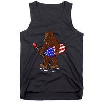 Bigfoot Fireworks 4th Of July Funny Sasquatch Lover Tank Top