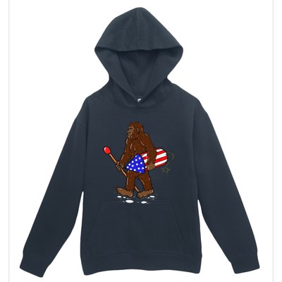 Bigfoot Fireworks 4th Of July Funny Sasquatch Lover Urban Pullover Hoodie