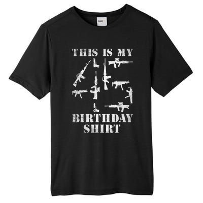 Birthday For 45 Years Old Guns And Weapons Owner Tall Fusion ChromaSoft Performance T-Shirt