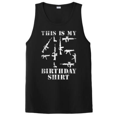 Birthday For 45 Years Old Guns And Weapons Owner PosiCharge Competitor Tank