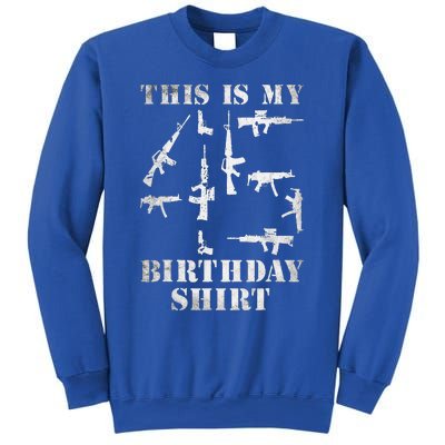 Birthday For 45 Years Old Guns And Weapons Owner Sweatshirt