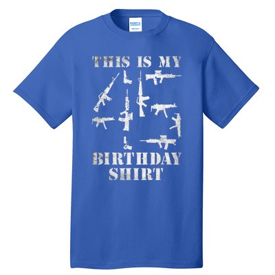 Birthday For 45 Years Old Guns And Weapons Owner Tall T-Shirt