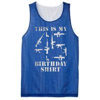 Birthday For 45 Years Old Guns And Weapons Owner Mesh Reversible Basketball Jersey Tank