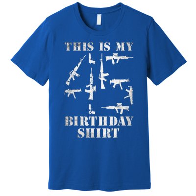 Birthday For 45 Years Old Guns And Weapons Owner Premium T-Shirt