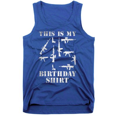 Birthday For 45 Years Old Guns And Weapons Owner Tank Top