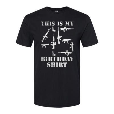 Birthday For 45 Years Old Guns And Weapons Owner Softstyle® CVC T-Shirt