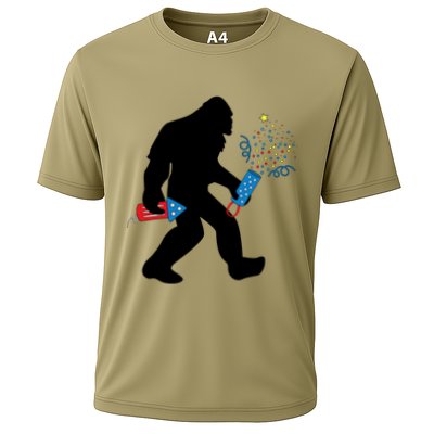 Bigfoot Fireworks 4th of July Bigfoot America  Performance Shirt