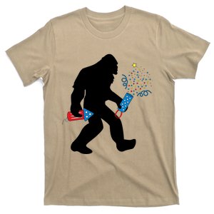 Bigfoot Fireworks 4th of July Bigfoot America  T-Shirt