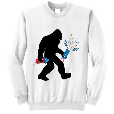 Bigfoot Fireworks 4th of July Bigfoot America  Sweatshirt