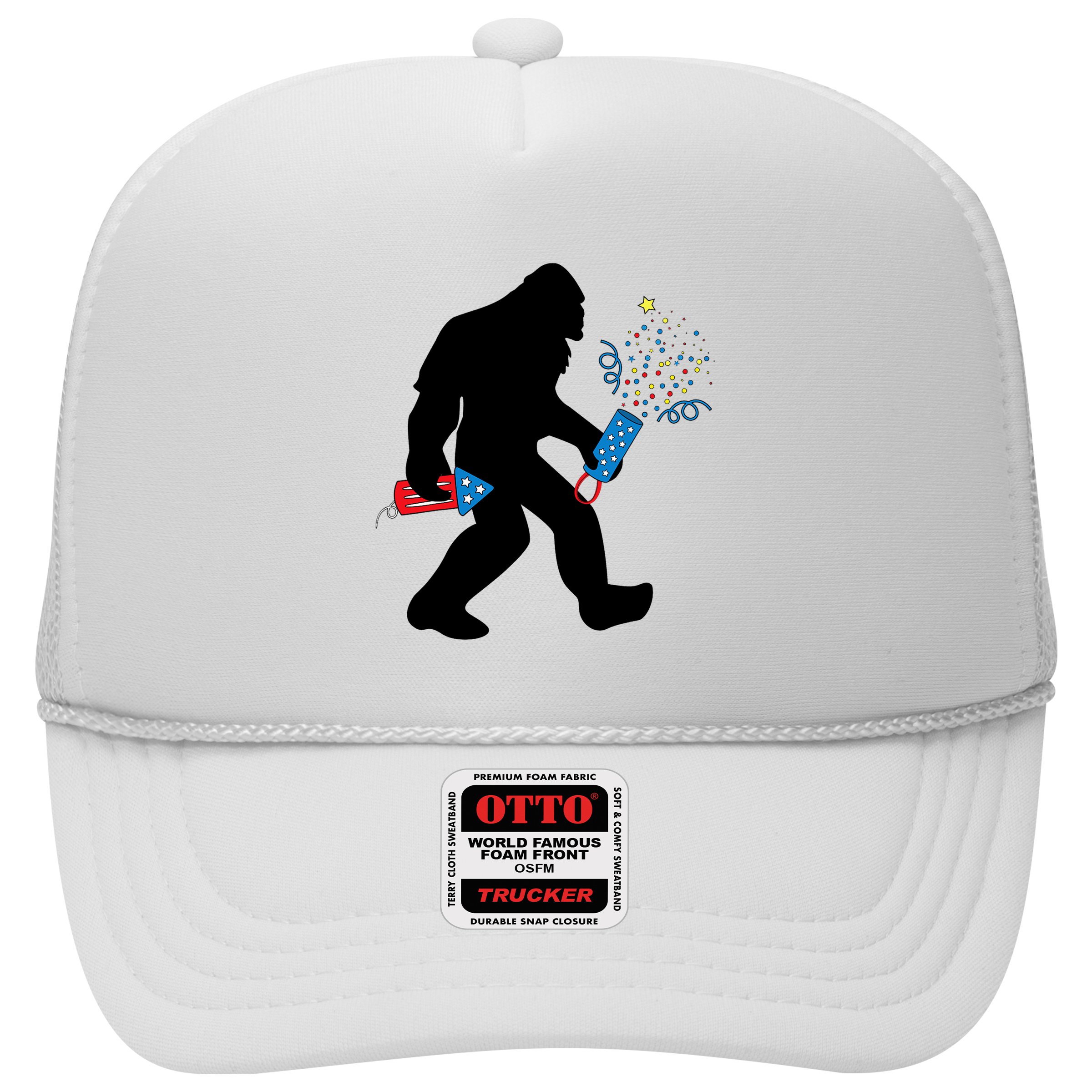 Bigfoot Fireworks 4th of July Bigfoot America  Hat