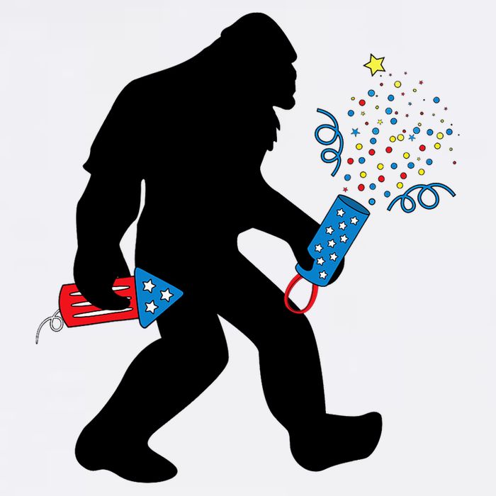 Bigfoot Fireworks 4th of July Bigfoot America  Toddler T-Shirt