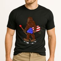 Bigfoot Fireworks 4th Of July Funny Men Sasquatch Lover Cooling Performance Crew T-Shirt