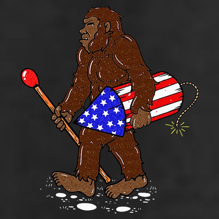 Bigfoot Fireworks 4th Of July Funny Men Sasquatch Lover 25L Jumbo Tote