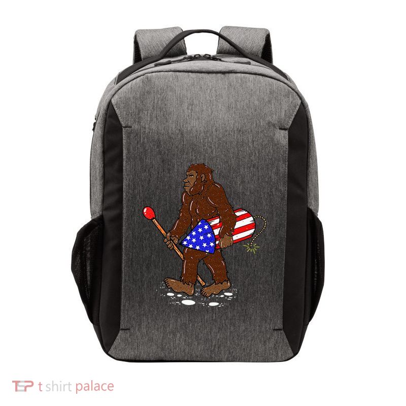 Bigfoot Fireworks 4th Of July Funny Men Sasquatch Lover Vector Backpack