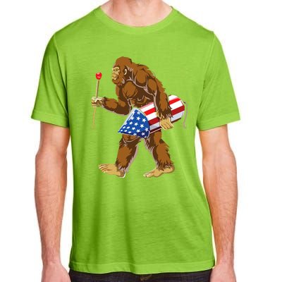 Bigfoot Fireworks 4th Of July Adult ChromaSoft Performance T-Shirt