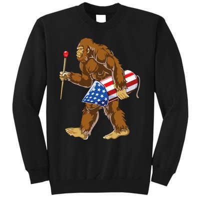 Bigfoot Fireworks 4th Of July Sweatshirt