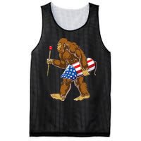 Bigfoot Fireworks 4th Of July Mesh Reversible Basketball Jersey Tank