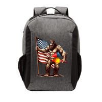 Bigfoot Fireworks 4th Of July Sasquatch American US Flag Vector Backpack