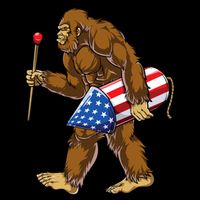 Bigfoot Fireworks 4th Of July Funny Boys Men Sasquatch Lover 16oz Travel Tumbler