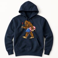Bigfoot Fireworks 4th Of July Funny Boys Men Sasquatch Lover Hoodie