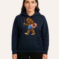 Bigfoot Fireworks 4th Of July Funny Boys Men Sasquatch Lover Hoodie