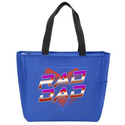 Best Father 80S Rad Dad FatherS Day Must Have Cute Gift Zip Tote Bag