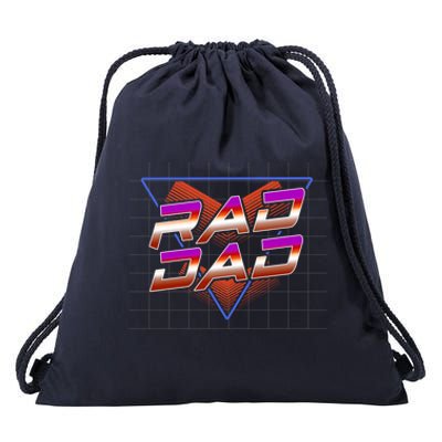 Best Father 80S Rad Dad FatherS Day Must Have Cute Gift Drawstring Bag