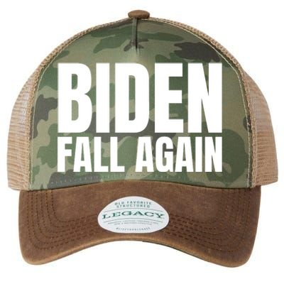 Biden Fall Again Funny Joe Biden Legacy Tie Dye Trucker Hat